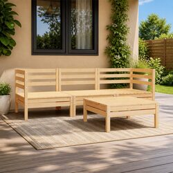 4-Piece Modular Garden Lounge Set Specifications
