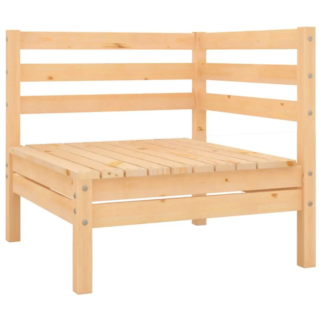 4 Piece Garden Lounge Set Outdoor Furniture Modular Solid Pinewood Brown