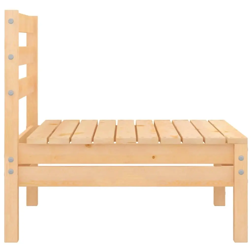 4 Piece Garden Lounge Set Outdoor Furniture Modular Solid Pinewood Brown
