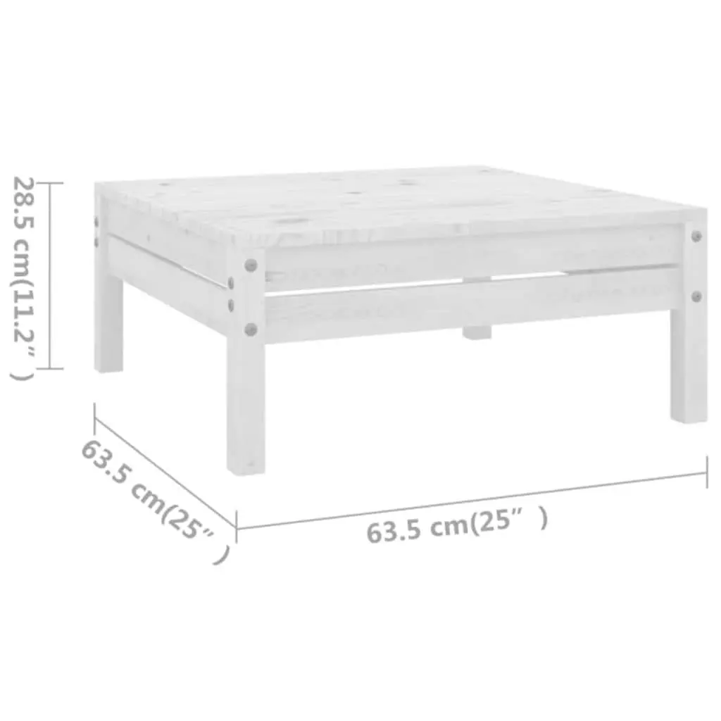Garden Lounge Set 5 Piece Outdoor Sofa Patio Furniture White