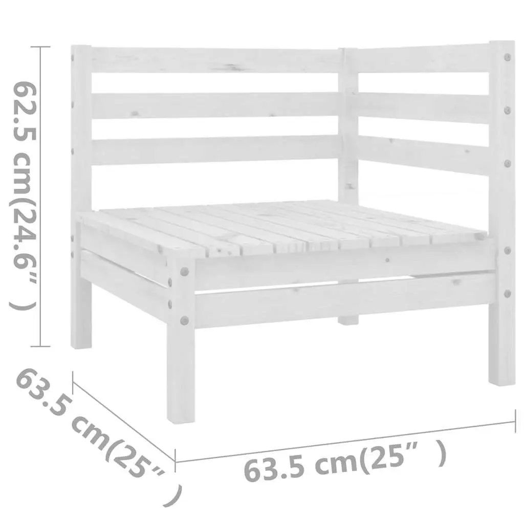 5 Piece Modular Lounge Set with Solid Pinewood Build