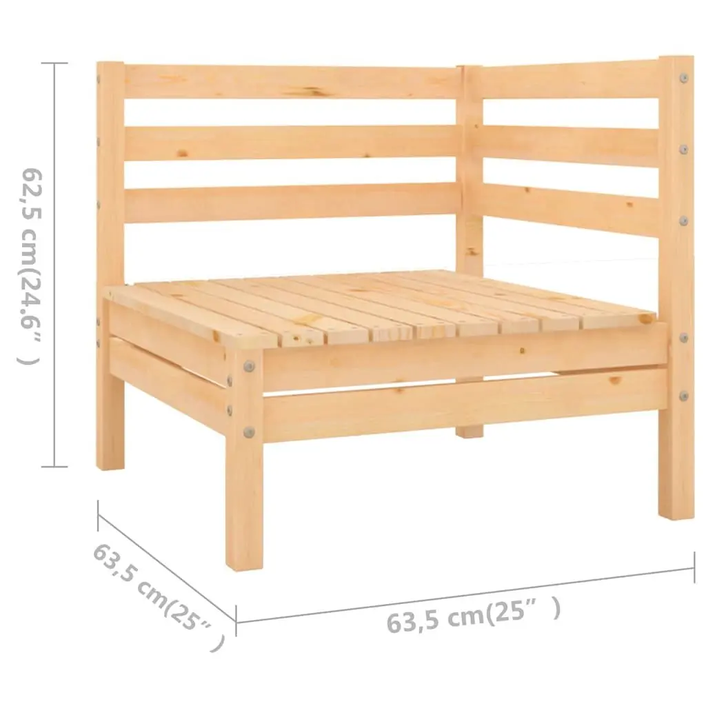 7 Piece Wooden Garden Lounge Set