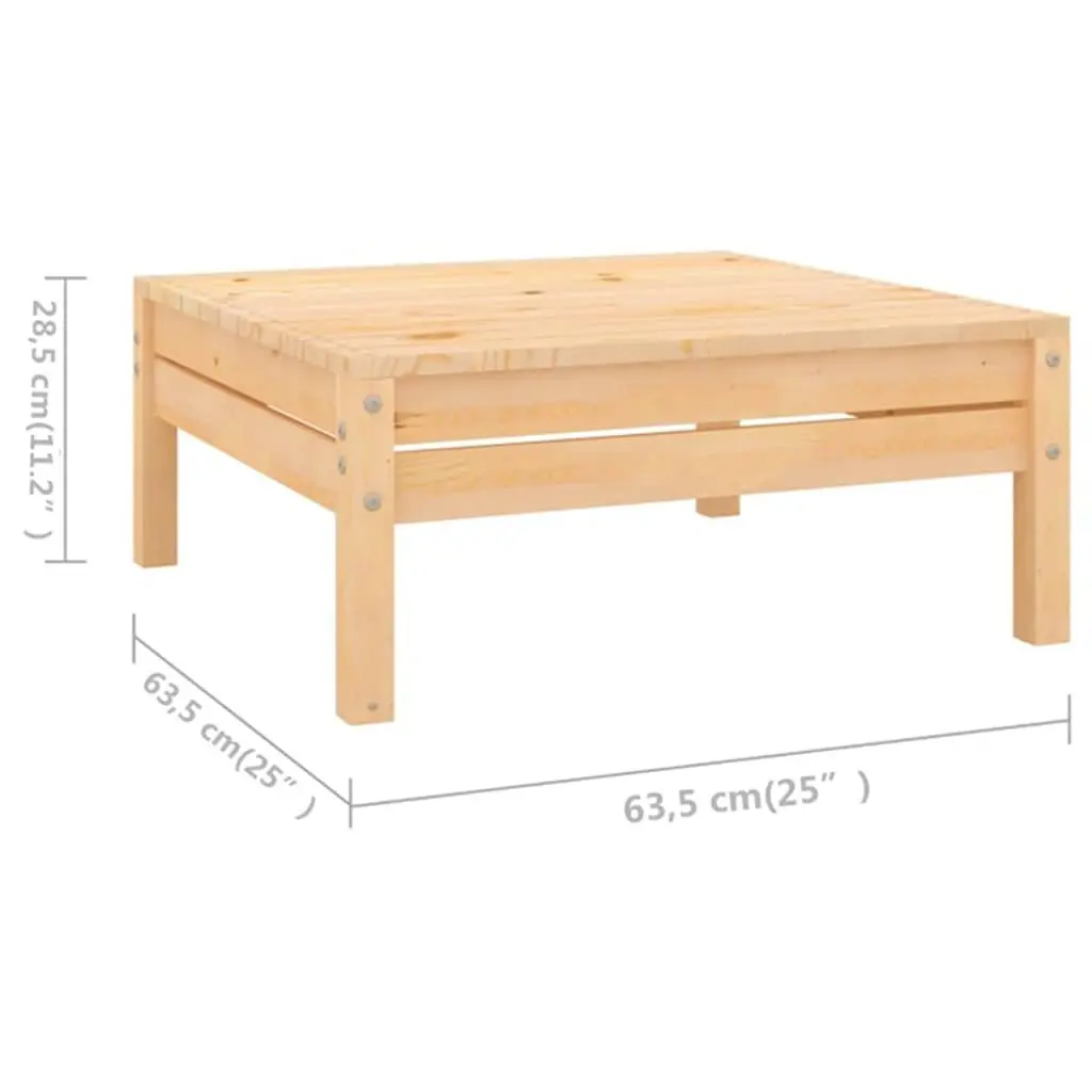 7 Piece Wooden Garden Lounge Set