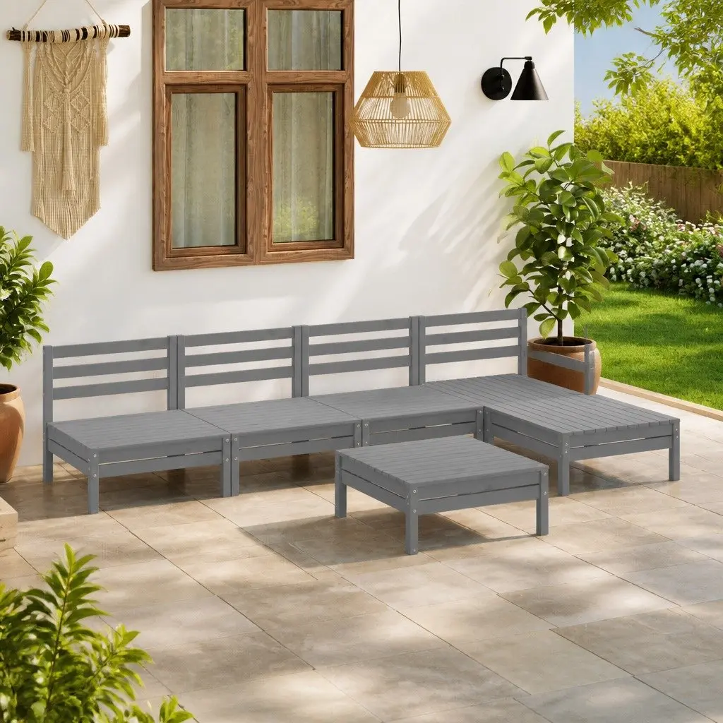 6 Piece Modular Garden Lounge Set