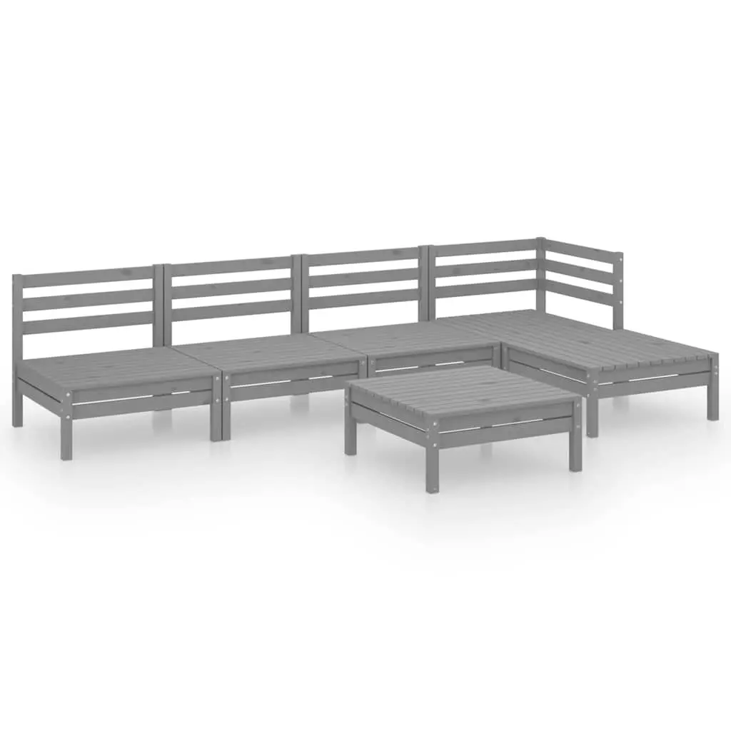 6 Piece Modular Garden Lounge Set