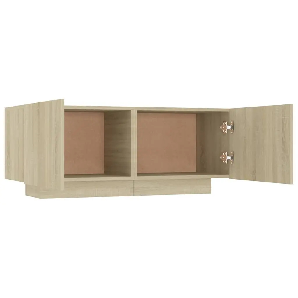 Bedside Table Bedroom Brown Engineered Wood Nightstand Storage Cabinet 100W x 35D x 40H cm