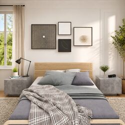 Dimensions and Features of Grey Bedside Cabinet