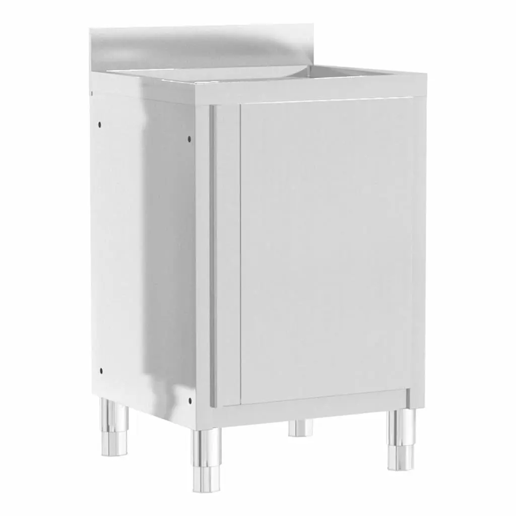 Stainless Steel Storage Cabinets for Commercial Kitchen Use Set of 2