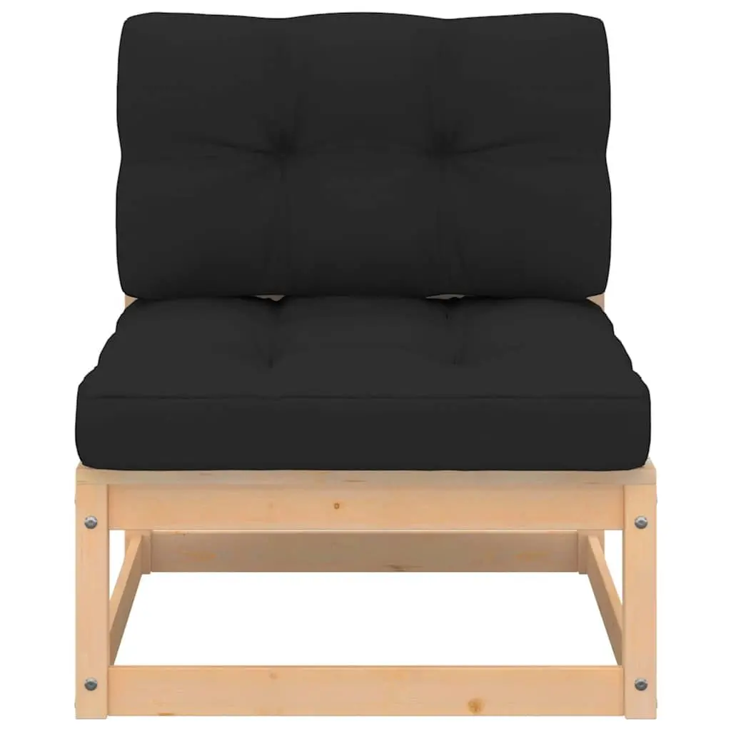 9 Piece Garden Lounge Set for Outdoor Use Solid Pinewood Anthracite