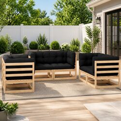 Specifications of 6 Piece Garden Lounge Set - Anthracite