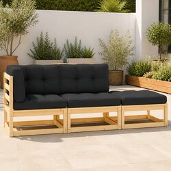 Specifications for 3 Piece Garden Lounge Set with Cushions