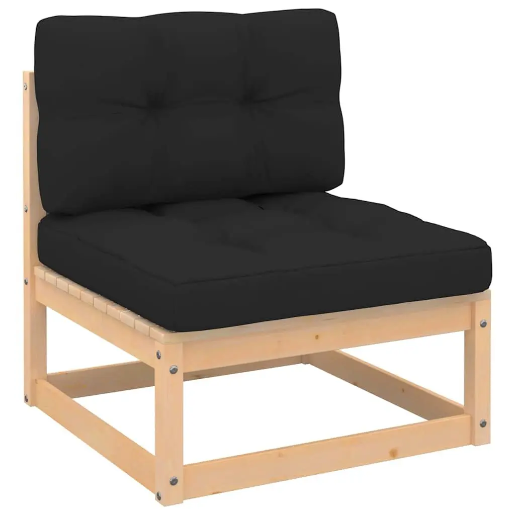 Garden Lounge Set Outdoor Furniture 4 Piece Pinewood Sofa with Cushions