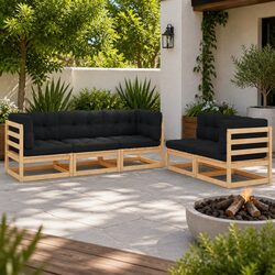Specifications of the 5-Piece Garden Lounge Set in Anthracite