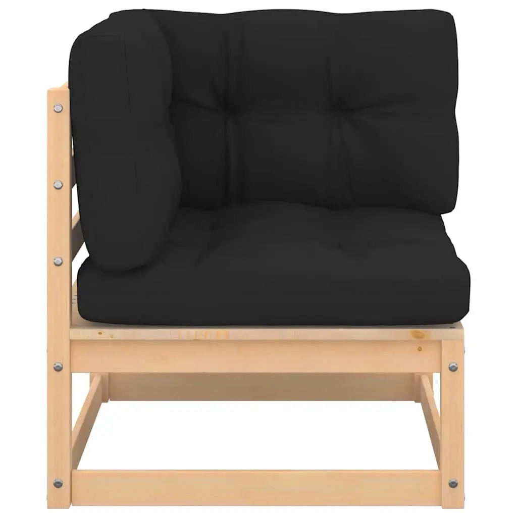 5 Piece Garden Lounge Set Outdoor Solid Pinewood Anthracite