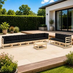 Specifications of the 10-Piece Garden Lounge Set
