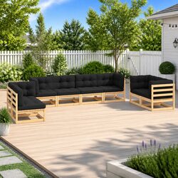 Specifications of 8 Piece Garden Lounge Set with Cushions