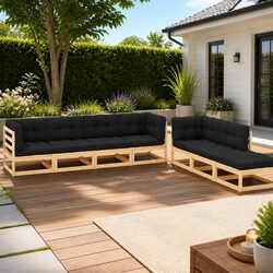Specifications for 7 Piece Garden Lounge Set with Cushions