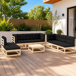 9 Piece Modular Garden Lounge Set Specifications