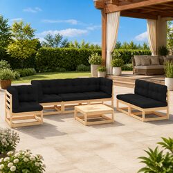 7 Piece Garden Lounge Set: Specifications and Details