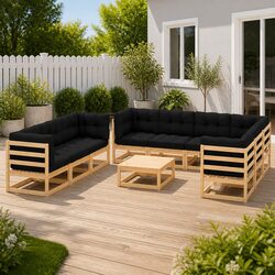 Specifications of 10 Piece Modular Garden Lounge Set