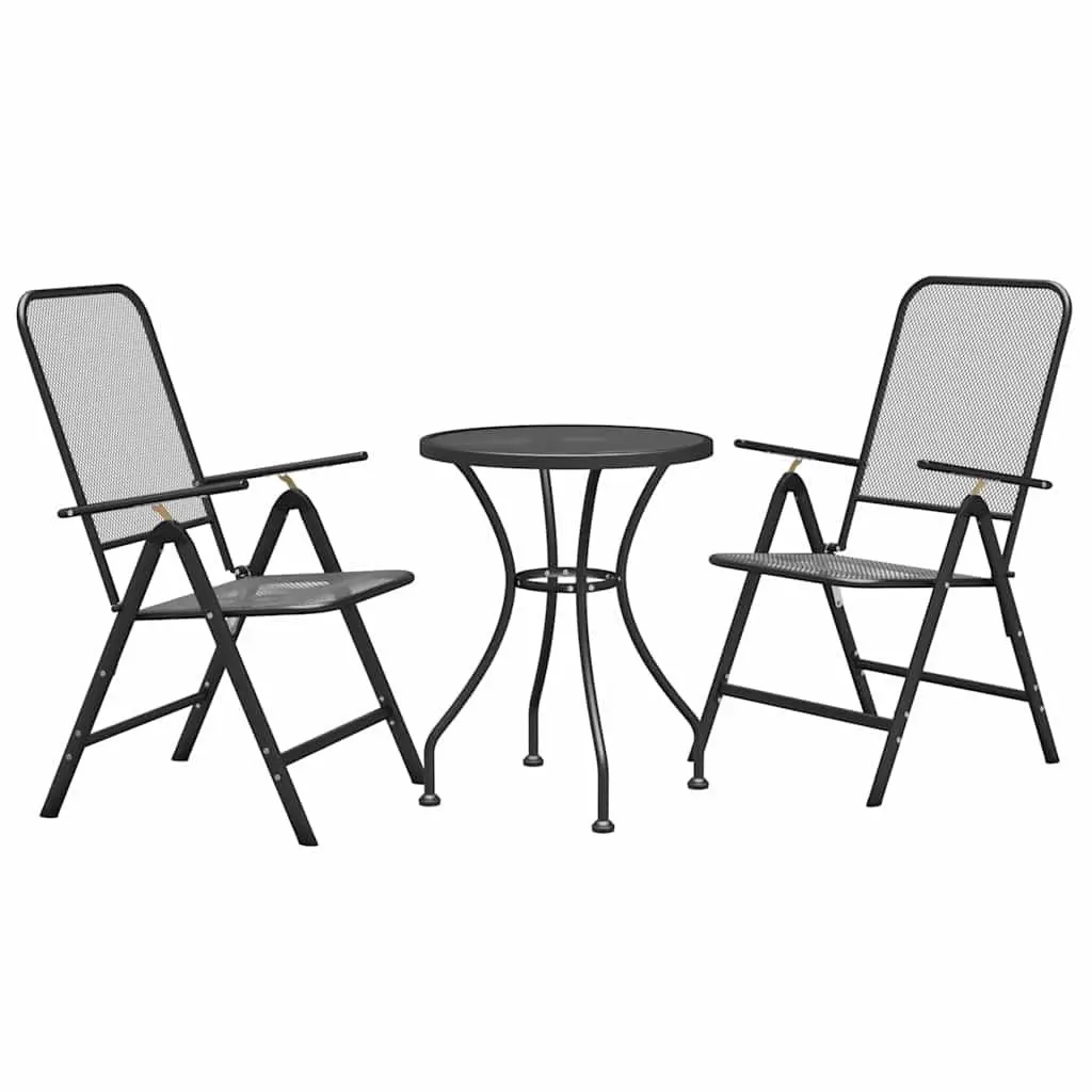 Expanded Metal 3-Piece Garden Dining Set