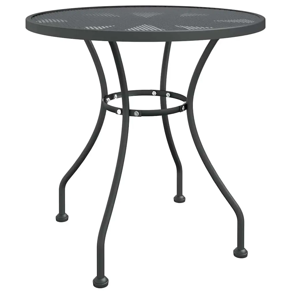 5 Piece Garden Dining Set Expanded Metal Mesh Anthracite Outdoor Patio Furniture