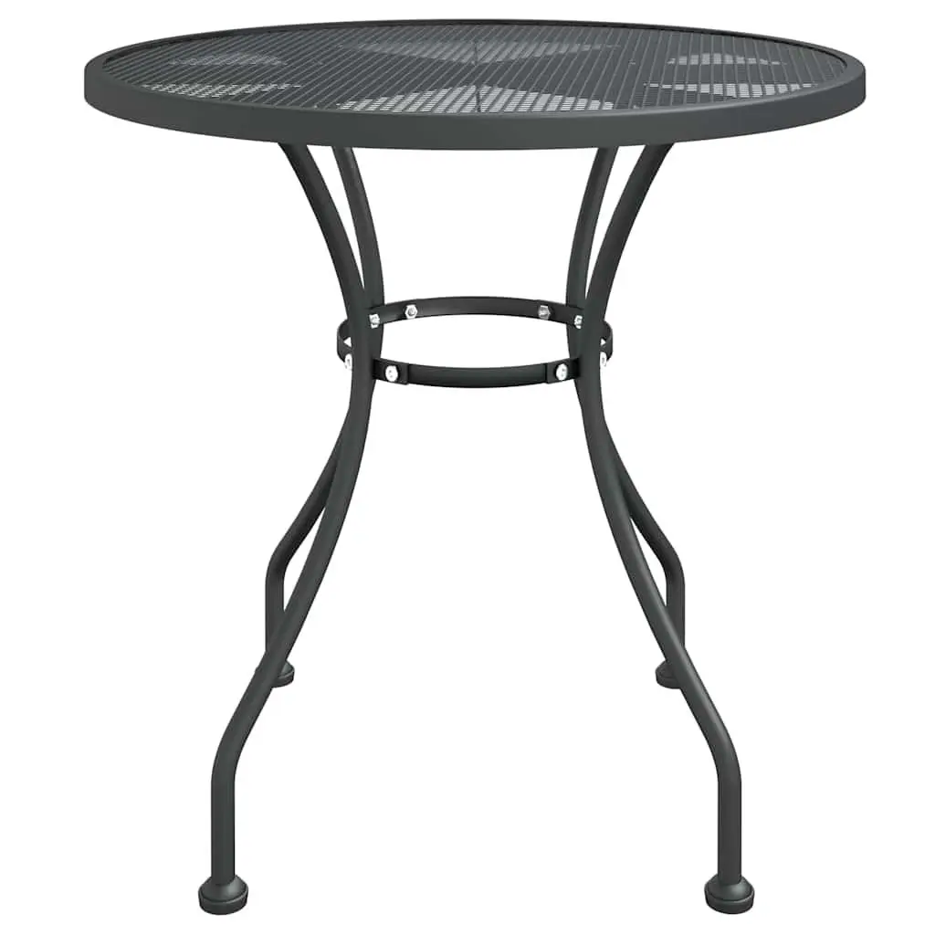 5 Piece Garden Dining Set Expanded Metal Mesh Anthracite Outdoor Patio Furniture