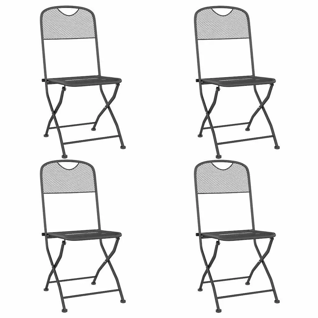 Garden Dining Set 5 Piece Outdoor Furniture Patio Table Chairs Foldable