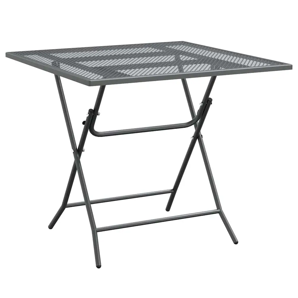 Garden Dining Set with Foldable Chairs and Adjustable Backrests