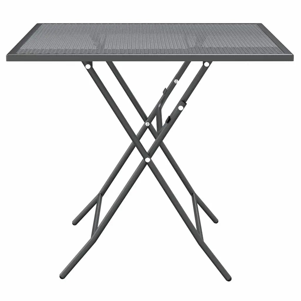 Garden Dining Set with Foldable Chairs and Adjustable Backrests