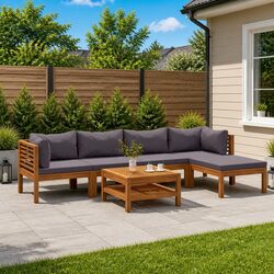 Specifications of 6 Piece Garden Lounge Set in Grey