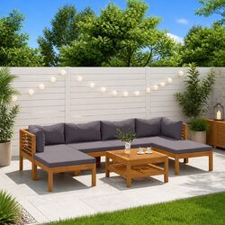 7 Piece Acacia Wood Garden Lounge Set Specifications