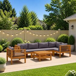 7 Piece Outdoor Lounge Set: Specs & Features