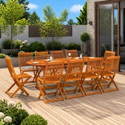 11-Piece Outdoor Dining Set: Specs and Features