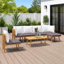 Specifications of 7 Piece Solid Acacia Wood Garden Set