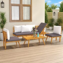 4 Piece Garden Lounge Set Specifications and Features