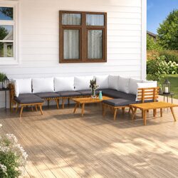 Specifications of 12-Piece Acacia Wood Garden Lounge Set