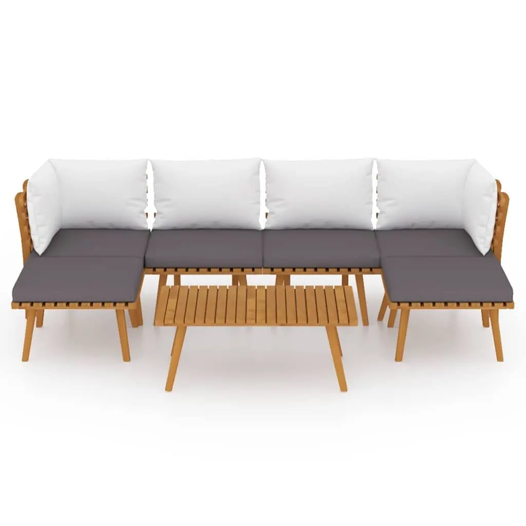7 Piece Solid Acacia Garden Lounge Set