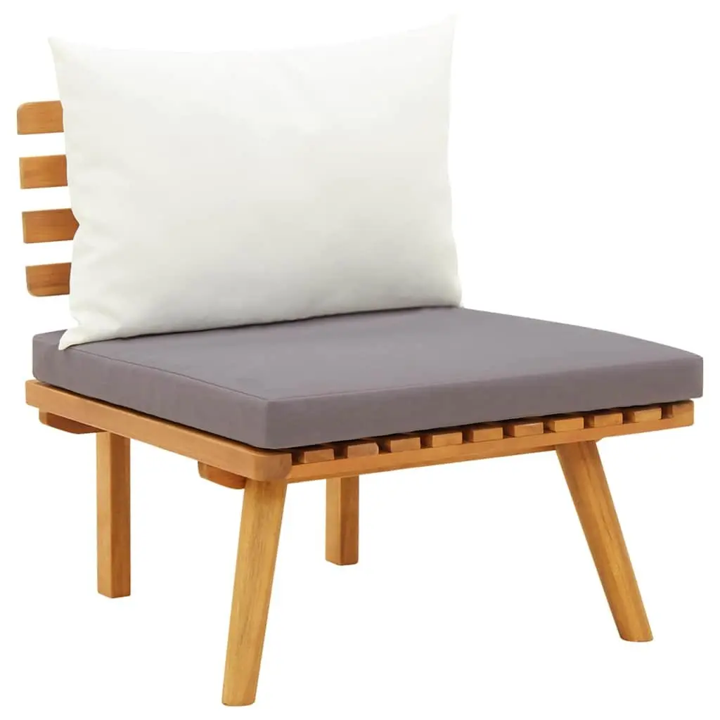 6 Piece Solid Acacia Wood Garden Lounge Set with Cushions