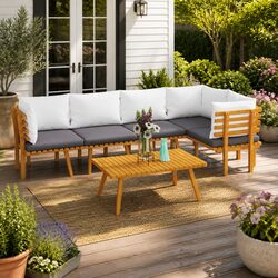 Specifications of the 6-Piece Garden Lounge Set with Cushions