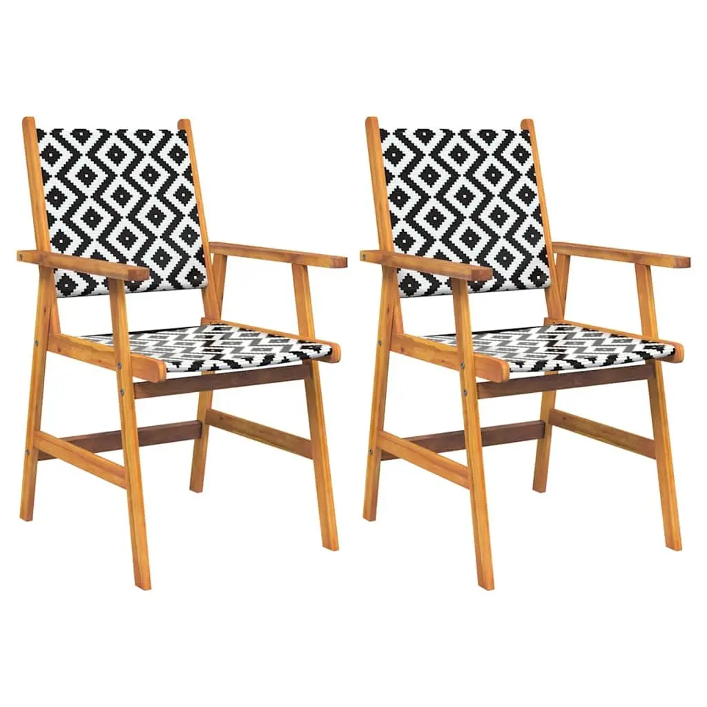 Garden Dining Set 3 Piece Outdoor Patio Furniture Solid Wood Brown