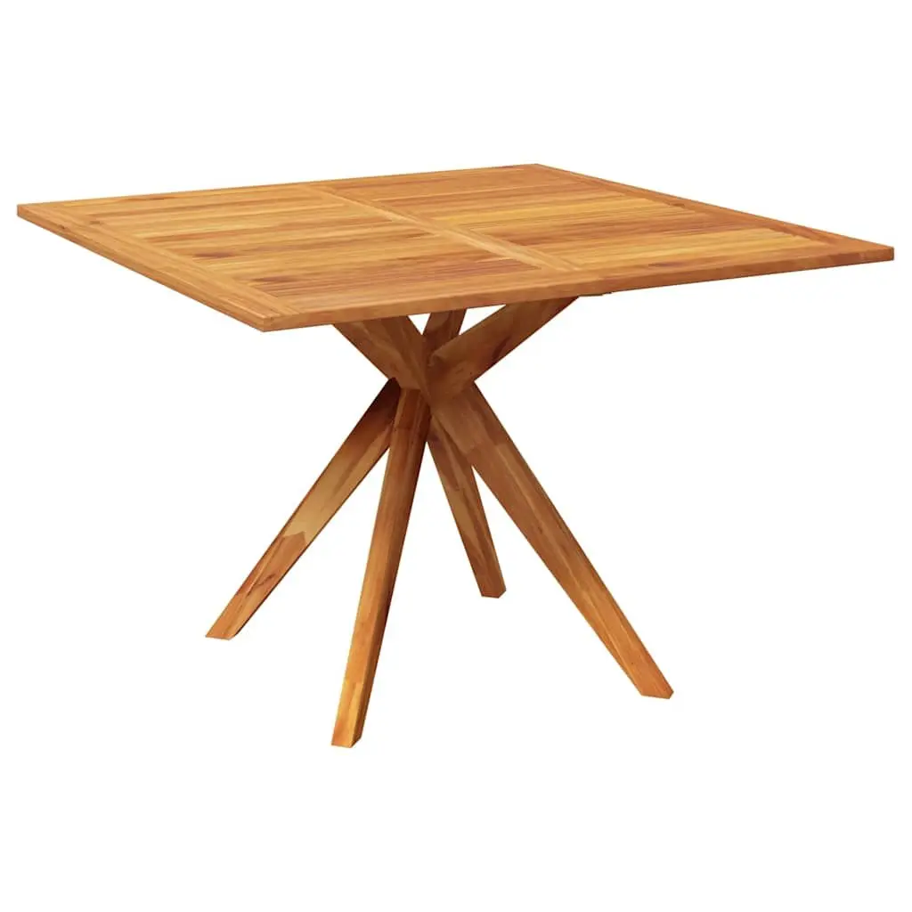 5 Piece Dining Set for Garden and Patio Solid Acacia Wood Brown