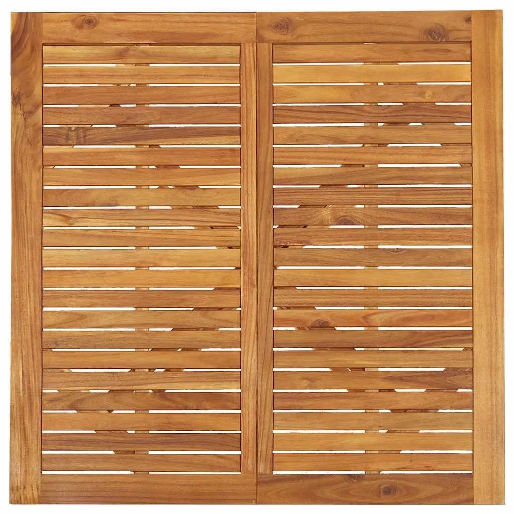 5 Piece Dining Set for Garden and Patio Solid Acacia Wood Brown