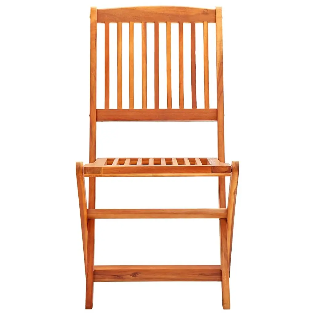 Outdoor Eucalyptus Folding Chairs Set