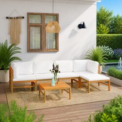 Specifications of 6-Piece Outdoor Teak Lounge Set