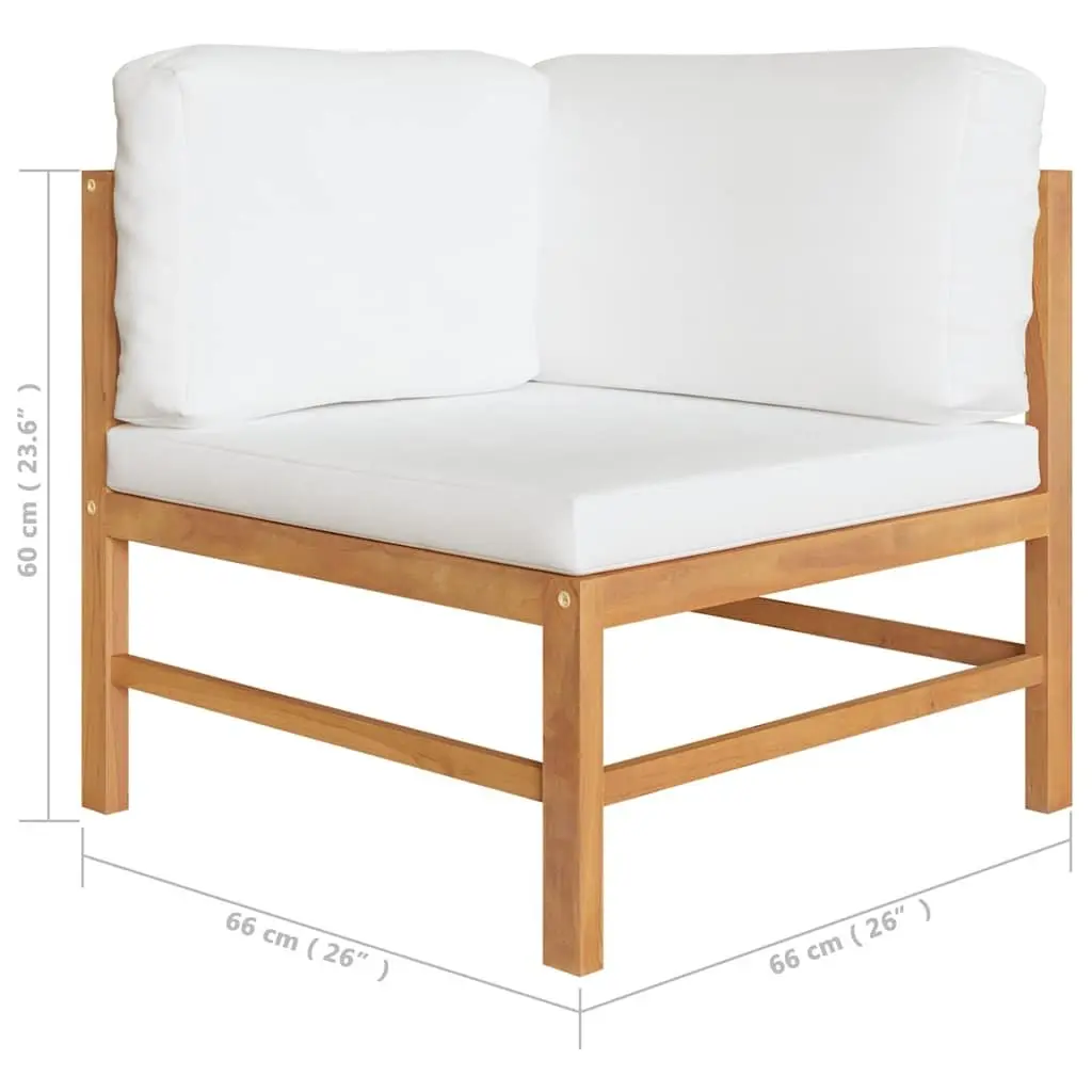 2-Seater Garden Sofa with Cushions