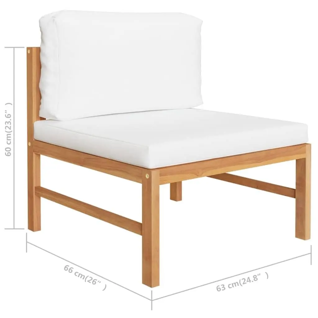 Garden Lounge Set Outdoor Furniture 8 Piece Patio Sofa with Cushions Teak