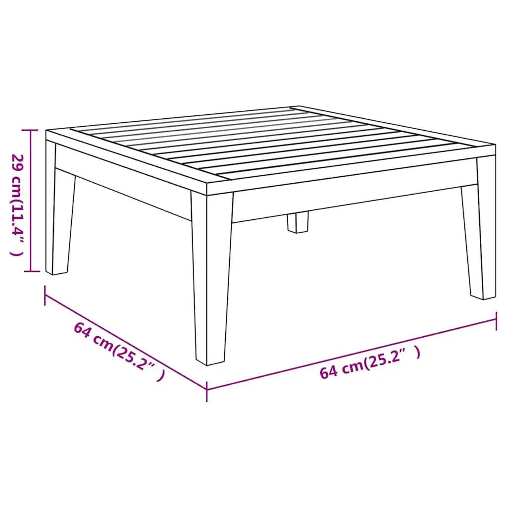 Garden Lounge Set Outdoor Use 3 Piece Acacia Wood Grey Cushioned