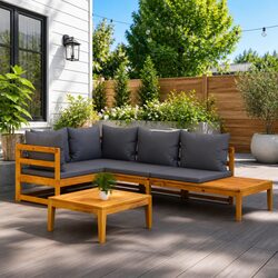4 Piece Outdoor Garden Lounge Set Specifications & Details