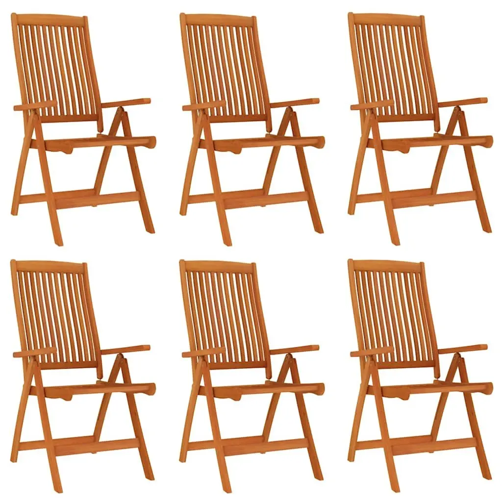 7 Piece Extendable Outdoor Dining Set with Reclining Chairs